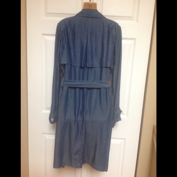 Vince Camuto soft denim trench coat - Picture 5 of 10